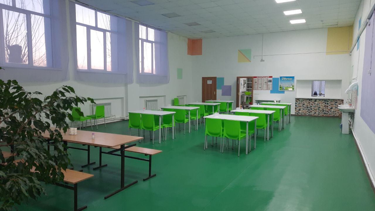 Зал для приема пищи.